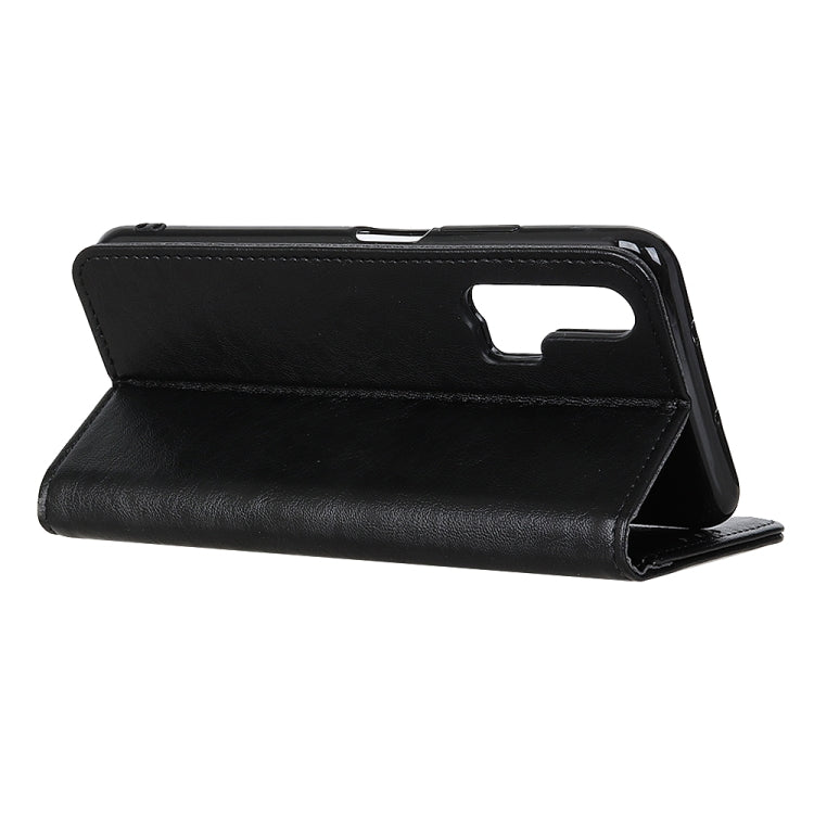 For Huawei Nova 6 Magnetic Retro Crazy Horse Texture Horizontal Flip Leather Case with Holder & Card Slots & Photo Frame