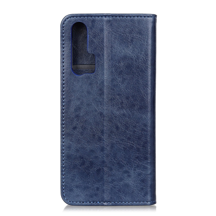 For Huawei Nova 6 Magnetic Retro Crazy Horse Texture Horizontal Flip Leather Case with Holder & Card Slots & Photo Frame