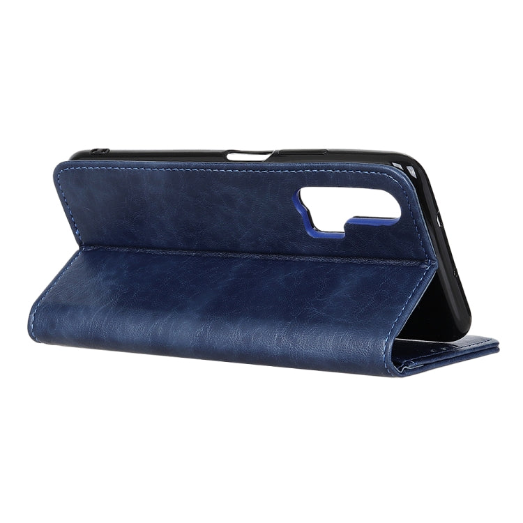 For Huawei Nova 6 Magnetic Retro Crazy Horse Texture Horizontal Flip Leather Case with Holder & Card Slots & Photo Frame