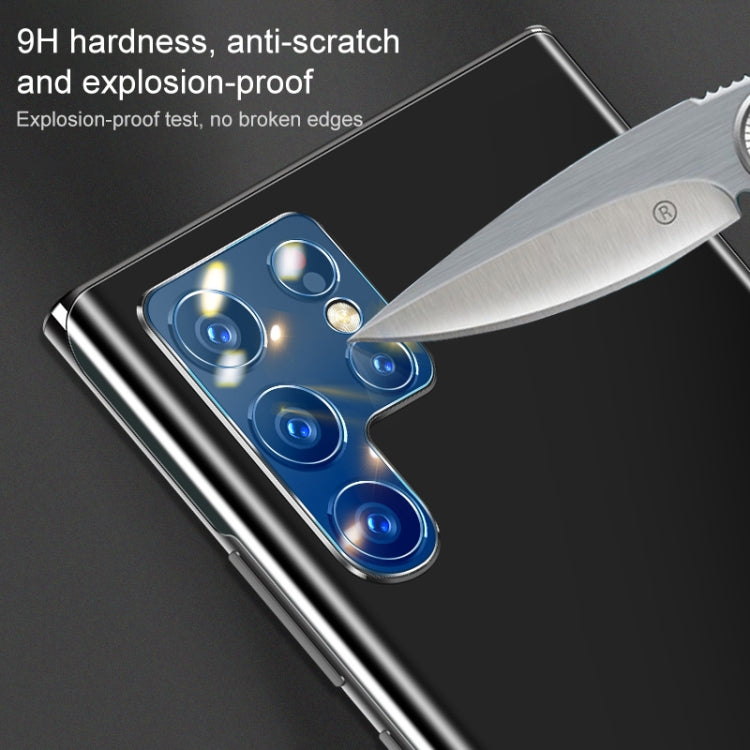 For Samsung Galaxy S22 Ultra 5G 10pcs 0.26mm 9H 2.5D Rear Camera Lens Tempered Glass Film