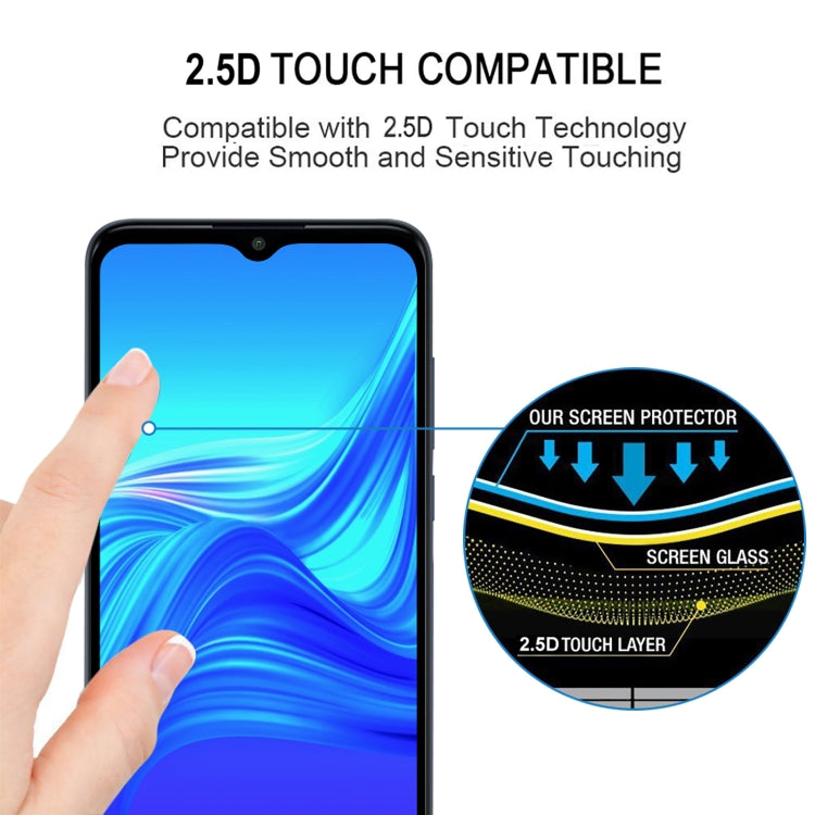 25 PCS Full Glue Cover Screen Protector Tempered Glass Film For TCL 20Y