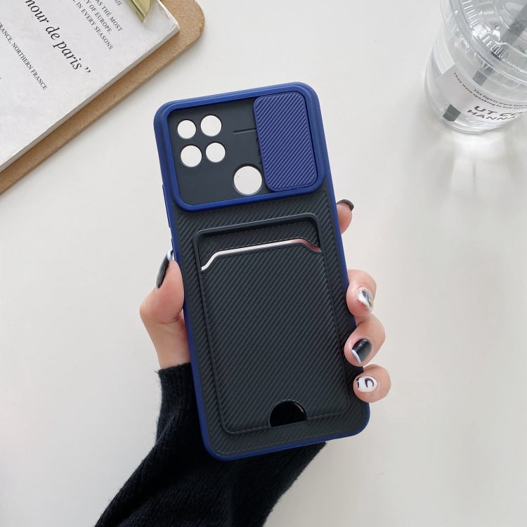 For OPPO A15 Sliding Camshield Card TPU + PC Case