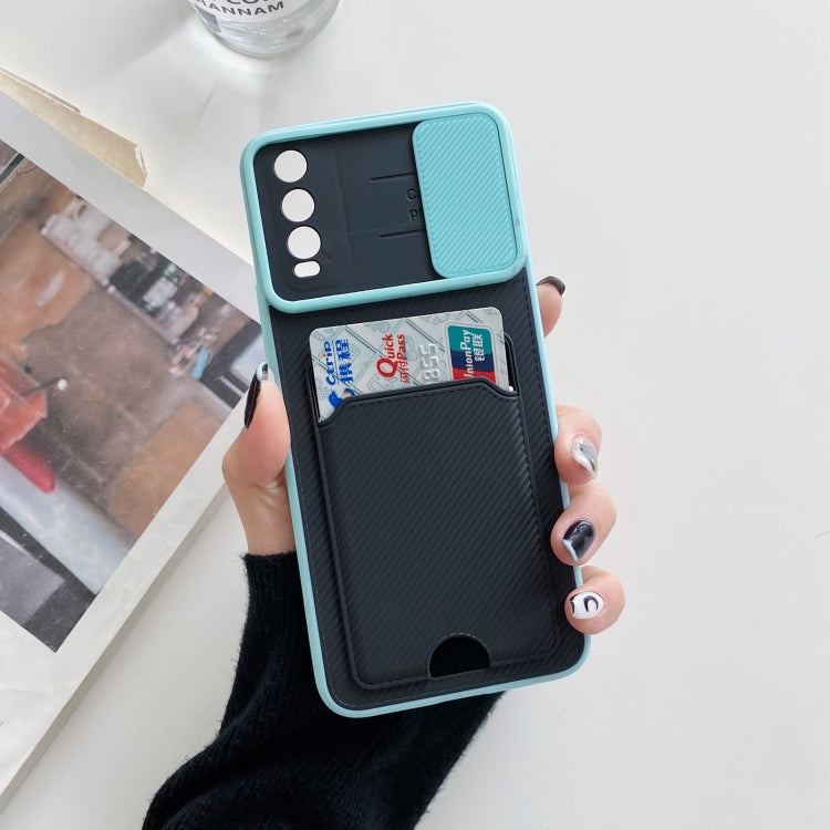 For vivo Y20 Sliding Camshield Card TPU + PC Case
