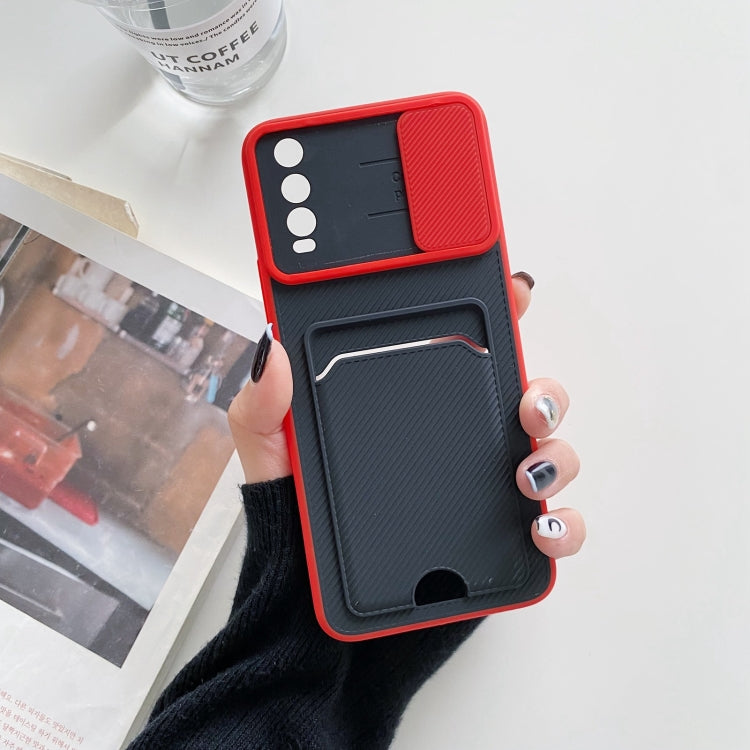 For vivo Y20 Sliding Camshield Card TPU + PC Case