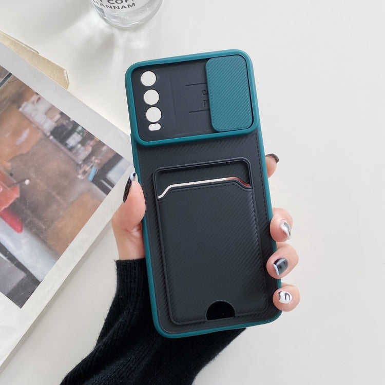 For vivo Y20 Sliding Camshield Card TPU + PC Case
