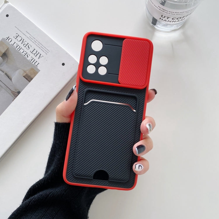 For Xiaomi Redmi Note 11 5G Domestic Version Sliding Camshield Card TPU + PC Case