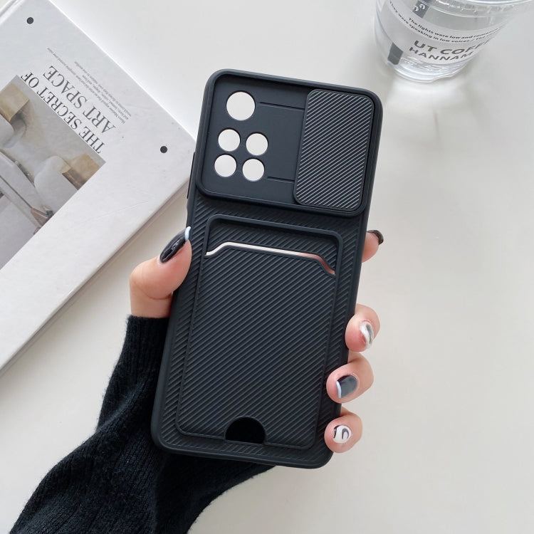 For Xiaomi Redmi Note 11 5G Domestic Version Sliding Camshield Card TPU + PC Case