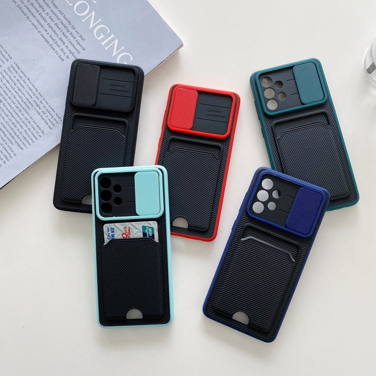 For Samsung Galaxy A52 5G / 4G Sliding Camshield Card TPU + PC Case