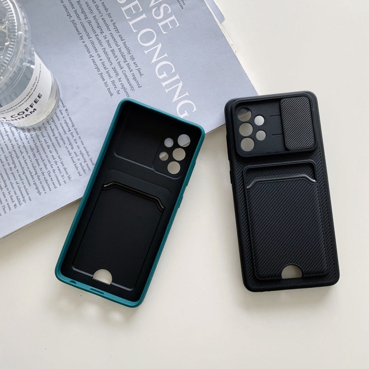 For Samsung Galaxy A72 5G / 4G Sliding Camshield Card TPU + PC Case