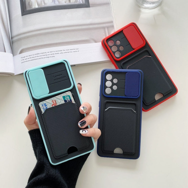 For Samsung Galaxy A72 5G / 4G Sliding Camshield Card TPU + PC Case