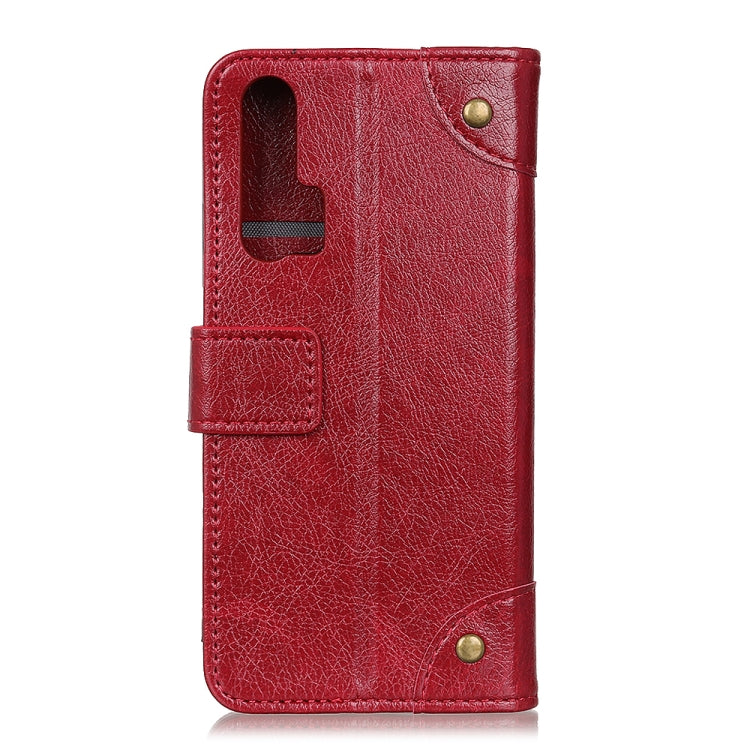 For Huawei Nova 6 Copper Buckle Nappa Texture Horizontal Flip Leather Case with Holder & Card Slots & Wallet