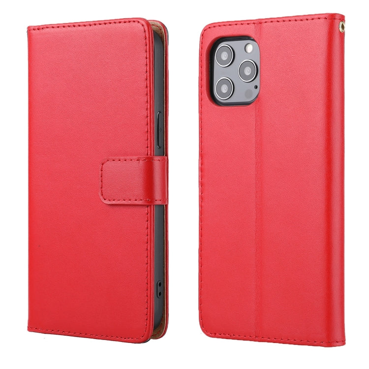 For iPhone 12 Pro Max Plain Weave Cowhide Genuine Leather Phone Case