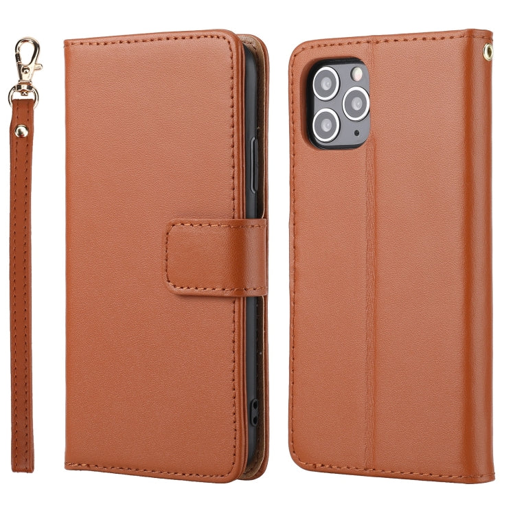 For iPhone 11 Plain Weave Cowhide Genuine Leather Phone Case