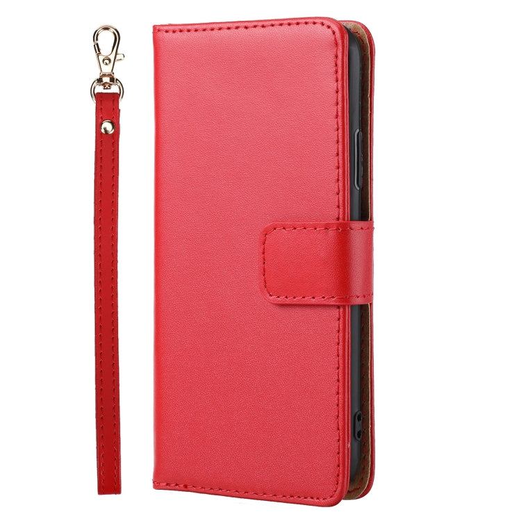 For iPhone XS Max Plain Weave Cowhide Leather Phone Case