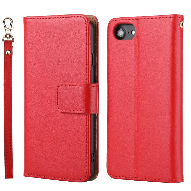 For iPhone SE 2022 / SE 2020 / 8 / 7 / 6 / 6s Plain Weave Cowhide Leather Phone Case