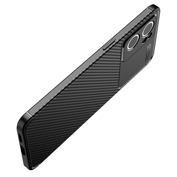 For OPPO Reno7 5G Global / Find X5 Lite Carbon Fiber Texture Shockproof TPU Phone Case