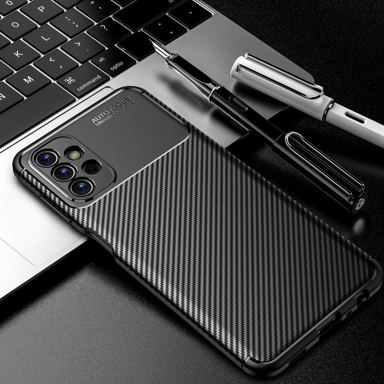 For Samsung Galaxy A13 4G Carbon Fiber Texture Shockproof TPU Phone Case