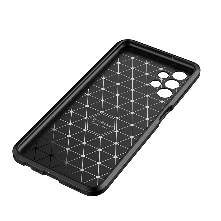 For Samsung Galaxy A13 4G Carbon Fiber Texture Shockproof TPU Phone Case