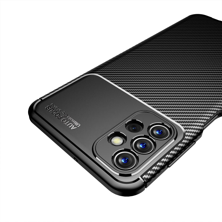 For Samsung Galaxy A13 4G Carbon Fiber Texture Shockproof TPU Phone Case