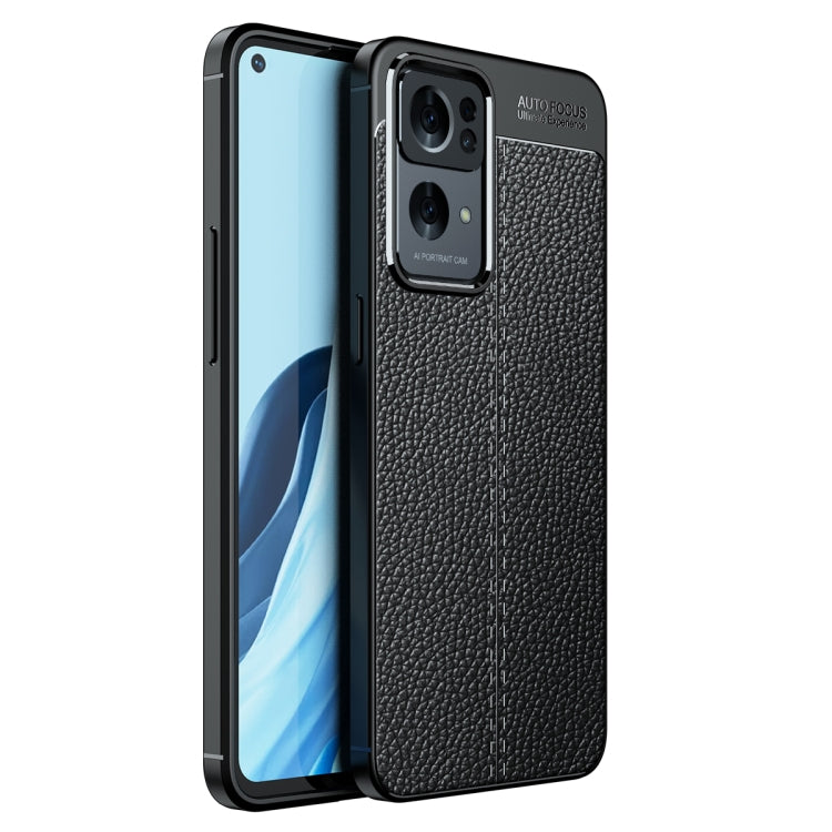 For OPPO Reno7 Pro 5G Litchi Texture Shockproof Phone TPU Case