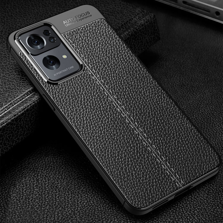 For OPPO Reno7 Pro 5G Litchi Texture Shockproof Phone TPU Case