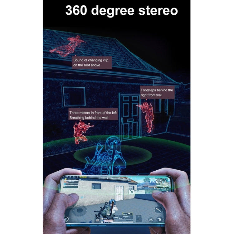 MD518 TWS Stereo Wireless Gaming Bluetooth Earphone(Black)