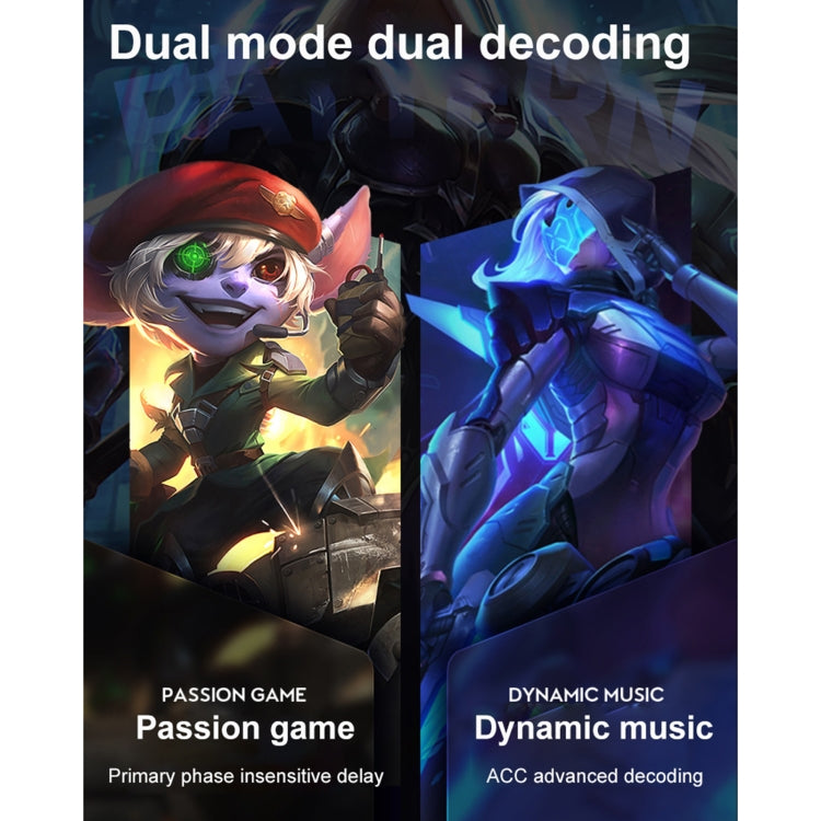 MD518 TWS Stereo Wireless Gaming Bluetooth Earphone(Black)