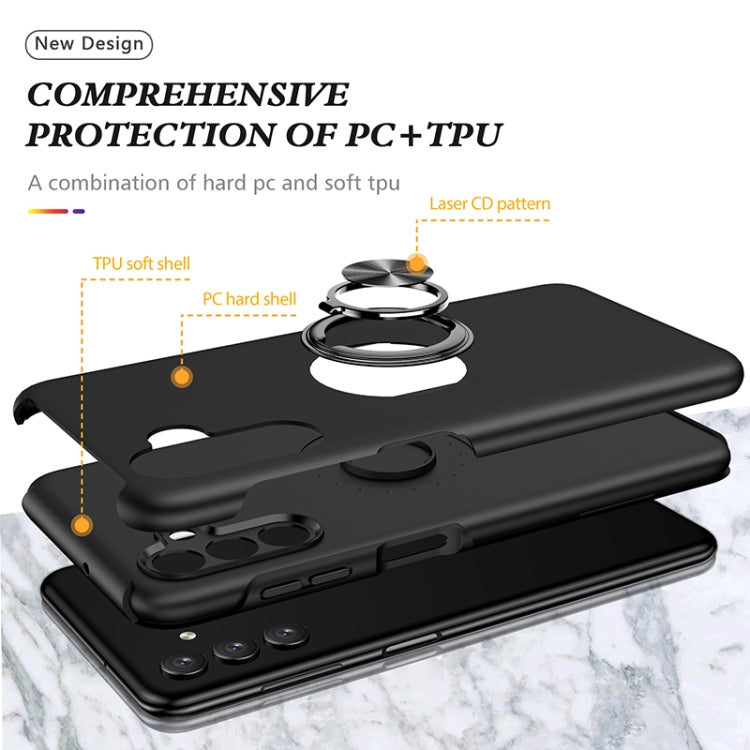 For Samsung Galaxy A13 5G PC + TPU Magnetic Phone Case with Invisible Ring Holder