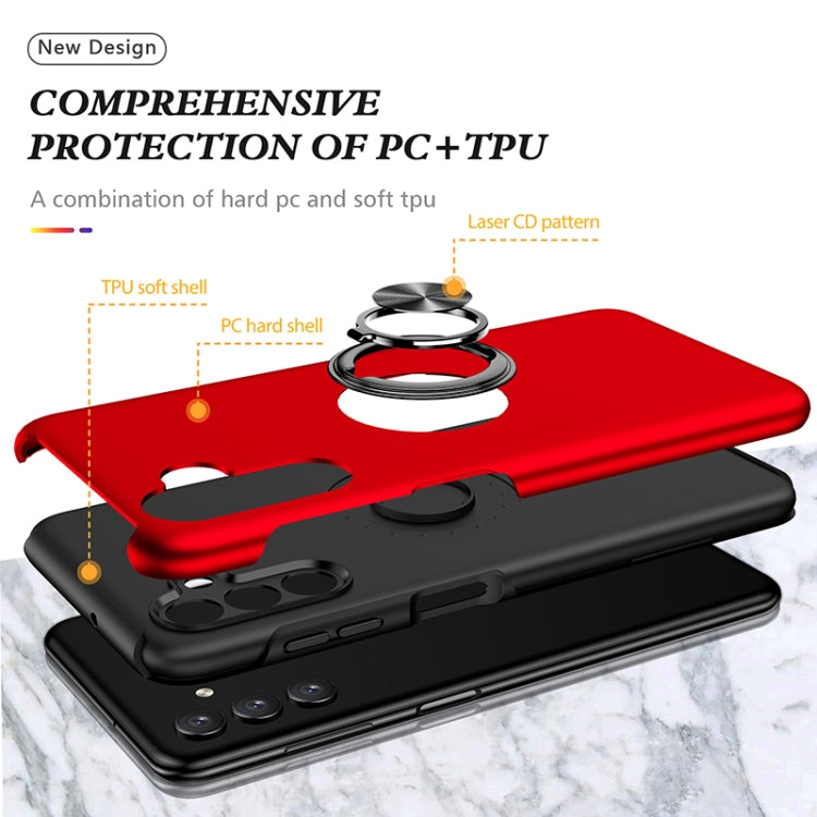 For Samsung Galaxy A13 5G PC + TPU Magnetic Phone Case with Invisible Ring Holder