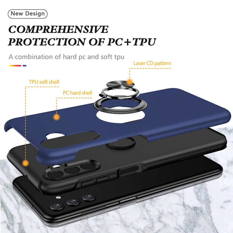 For Samsung Galaxy A13 5G PC + TPU Magnetic Phone Case with Invisible Ring Holder