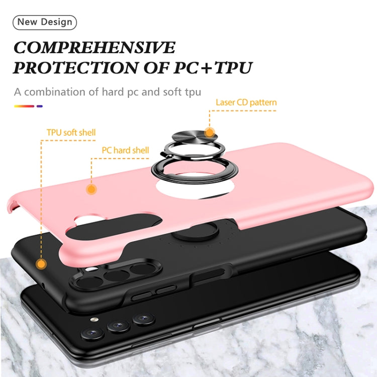 For Samsung Galaxy A13 5G PC + TPU Magnetic Phone Case with Invisible Ring Holder