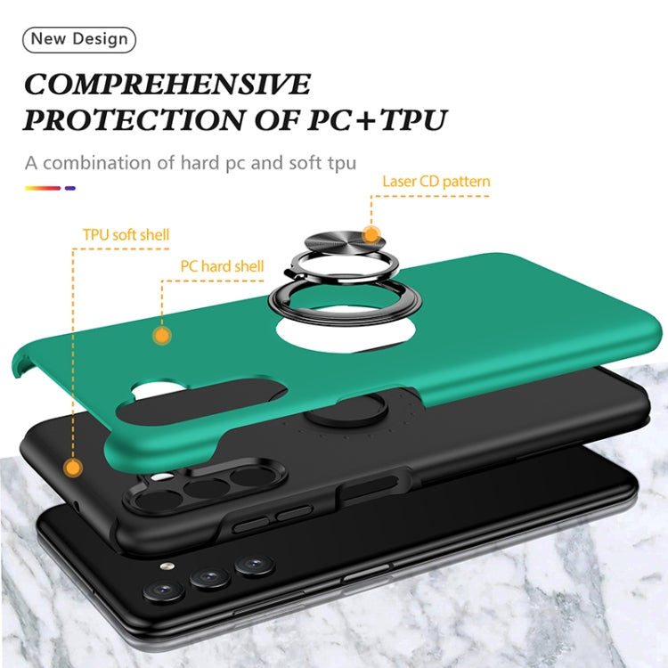 For Samsung Galaxy A13 5G PC + TPU Magnetic Phone Case with Invisible Ring Holder