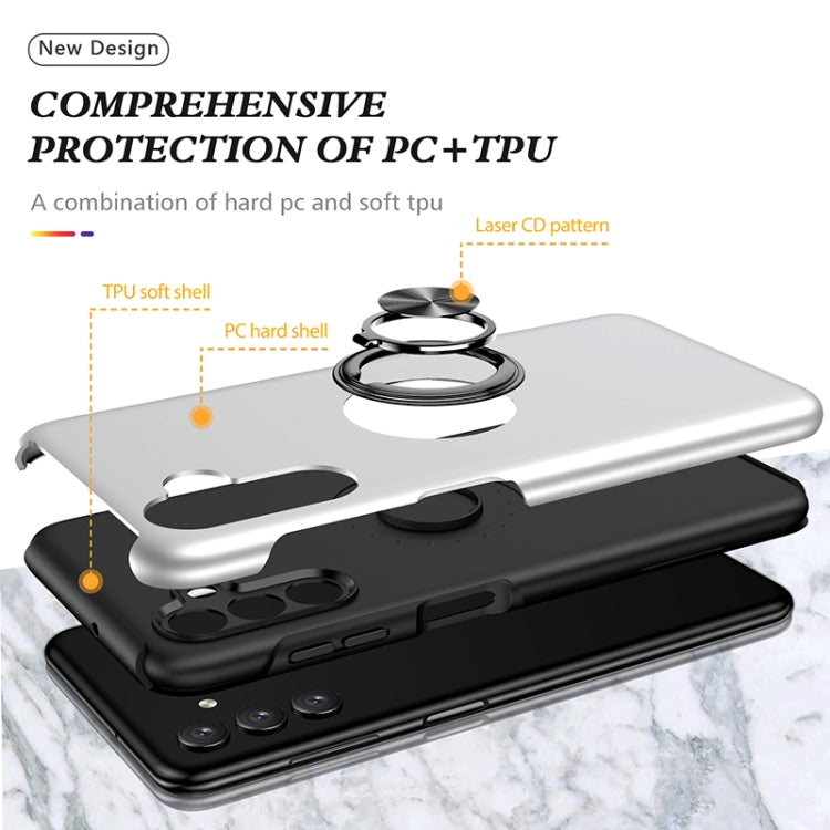 For Samsung Galaxy A13 5G PC + TPU Magnetic Phone Case with Invisible Ring Holder