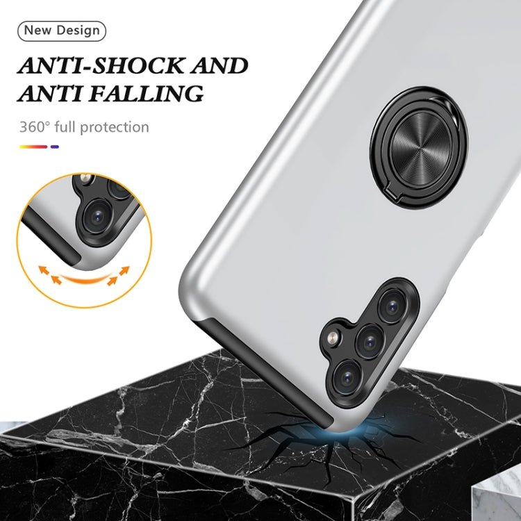 For Samsung Galaxy A13 5G PC + TPU Magnetic Phone Case with Invisible Ring Holder