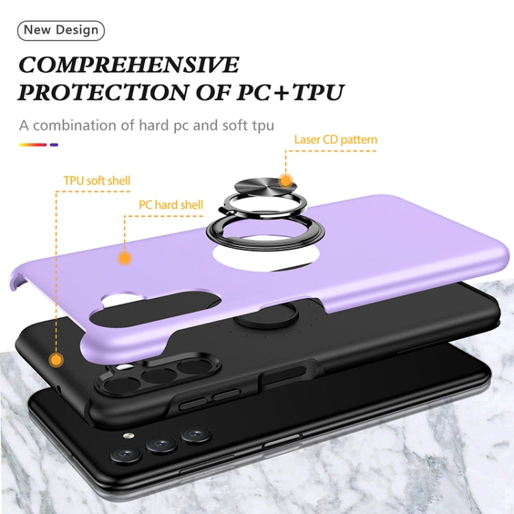 For Samsung Galaxy A13 5G PC + TPU Magnetic Phone Case with Invisible Ring Holder