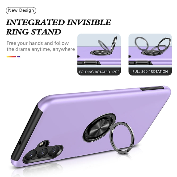 For Samsung Galaxy A13 5G PC + TPU Magnetic Phone Case with Invisible Ring Holder