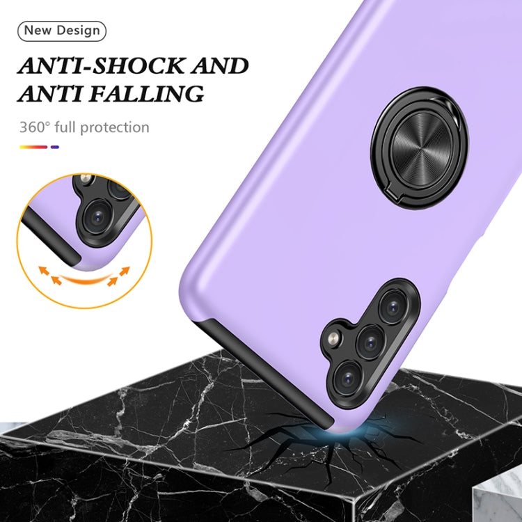 For Samsung Galaxy A13 5G PC + TPU Magnetic Phone Case with Invisible Ring Holder