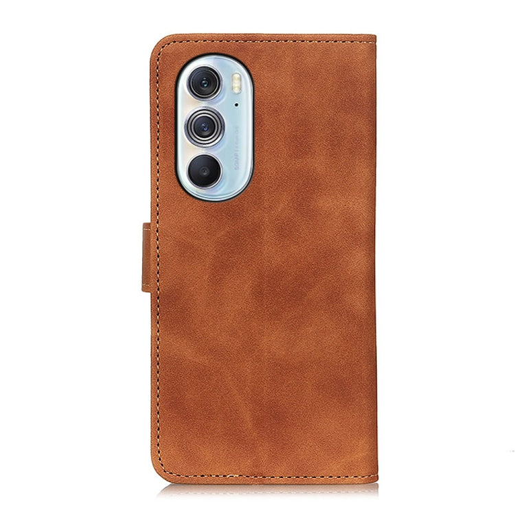 For Motorola Edge X30 KHAZNEH Retro Texture Horizontal Flip Leather Phone Case