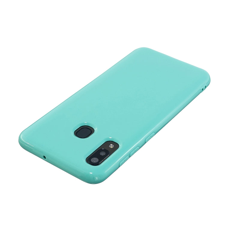 For Galaxy A20s 2.0mm Thick TPU Candy Color Protective Case