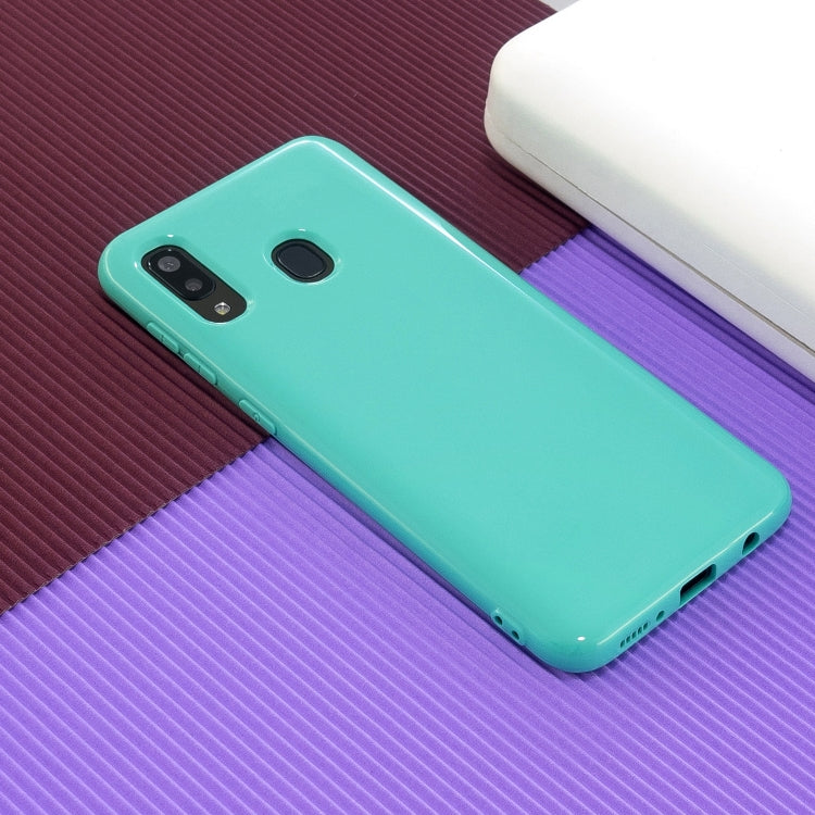 For Galaxy A20s 2.0mm Thick TPU Candy Color Protective Case