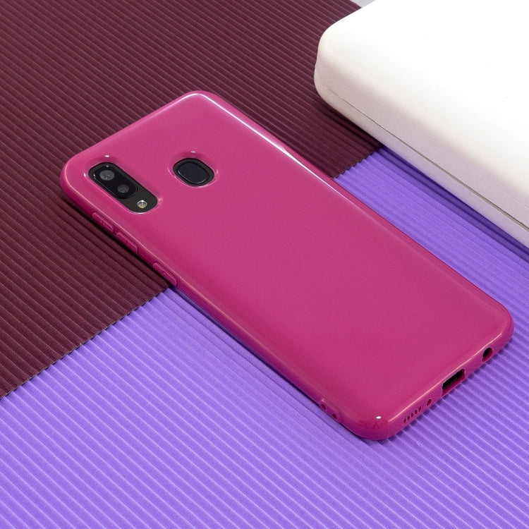 For Galaxy A20s 2.0mm Thick TPU Candy Color Protective Case