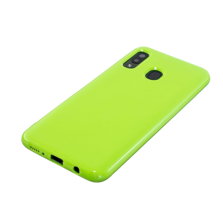 For Galaxy A20s 2.0mm Thick TPU Candy Color Protective Case