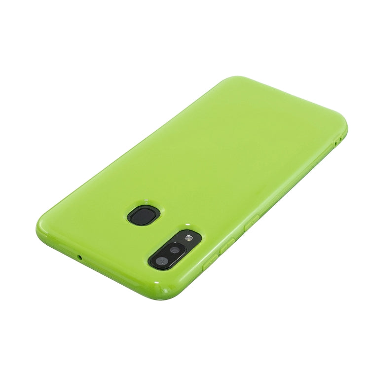 For Galaxy A20s 2.0mm Thick TPU Candy Color Protective Case