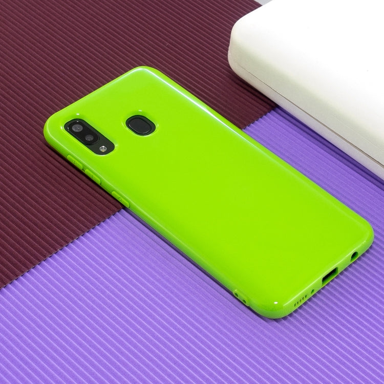 For Galaxy A20s 2.0mm Thick TPU Candy Color Protective Case