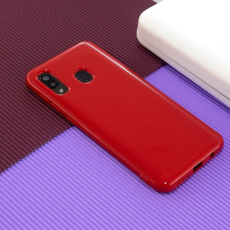 For Galaxy A20s 2.0mm Thick TPU Candy Color Protective Case