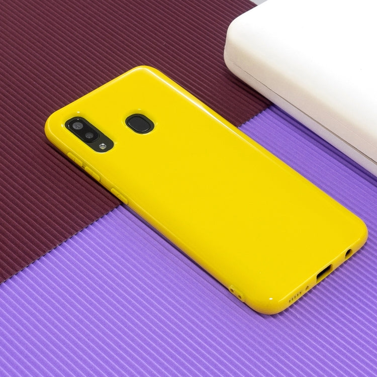 For Galaxy A20s 2.0mm Thick TPU Candy Color Protective Case