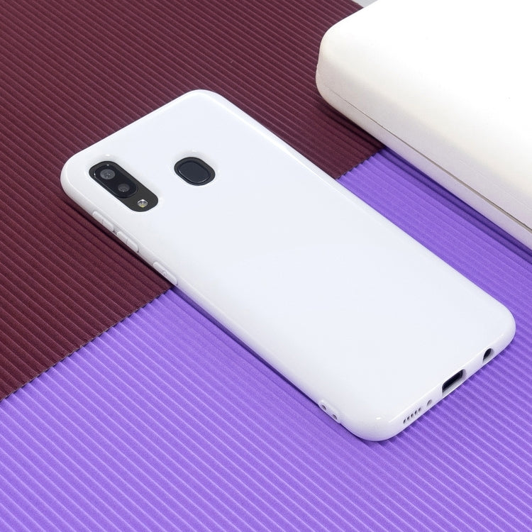 For Galaxy A30 / A20 2.0mm Thick TPU Candy Color Protective Case