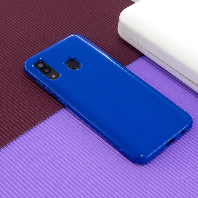 For Galaxy A30 / A20 2.0mm Thick TPU Candy Color Protective Case