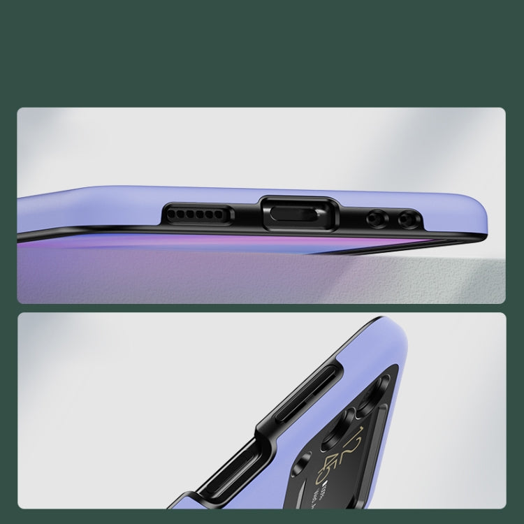 For Samsung Galaxy Z Flip3 5G Silicone + PC  Ring Phone Case