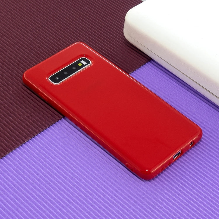 For Galaxy S10 2.0mm Thick TPU Candy Color Protective Case